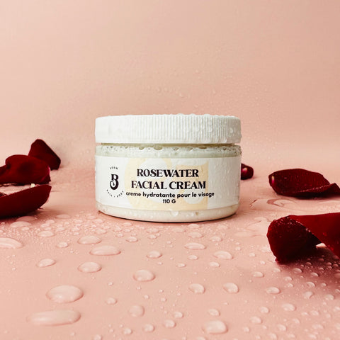 Rosewater facial soothing moisturizer