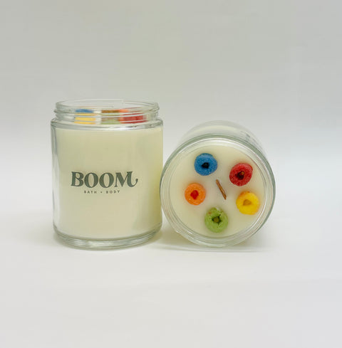 Fruit Loops Cereal Coconut & Soy 40 hour woodwick crackling candle