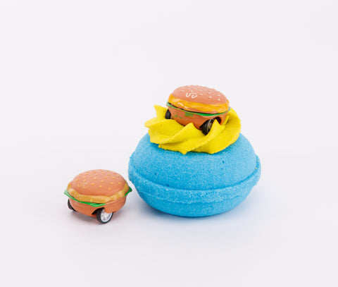 Pull Car Hamburger Surprise bath bomb