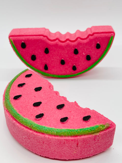 Watermelon slice bath bomb
