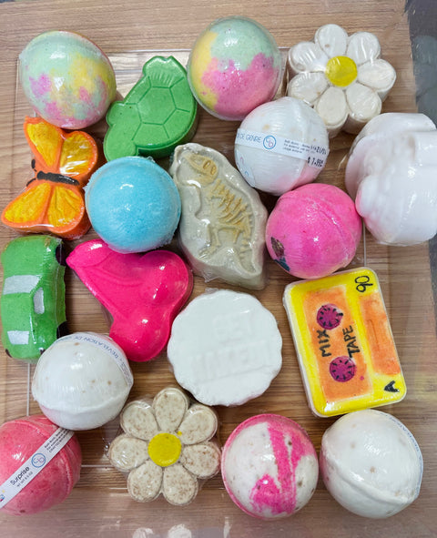 12 for $35 Cosmetic Blemished "B" grade bath bombs