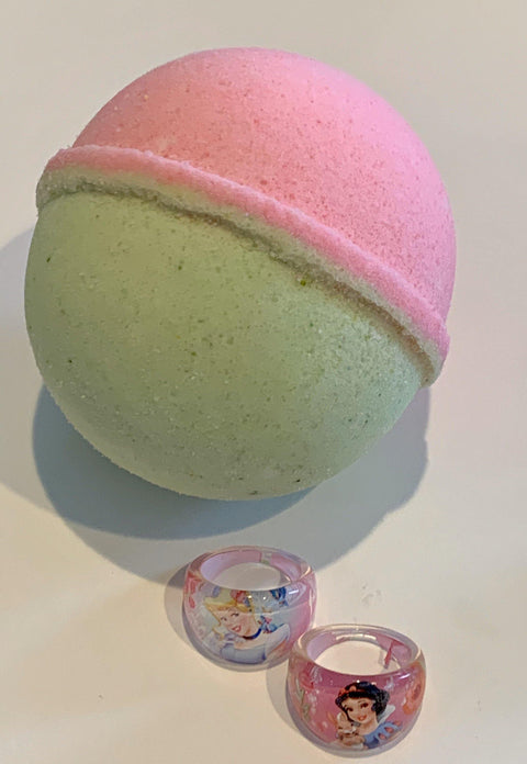 Fairy Tale Princess ring surprise toy bath bomb -gift for kids - CraftedBath
