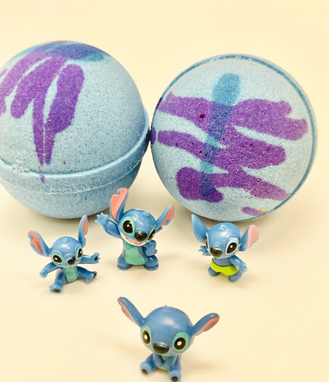 Stitch toy surprise bath bomb