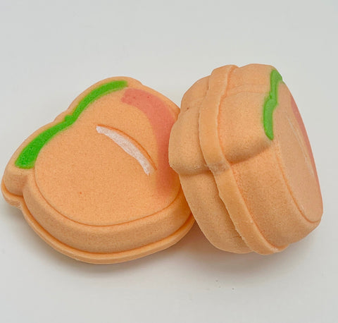 A “ real peach” bath bomb "B" grade